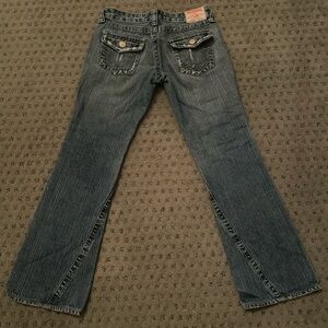 True Religion Low Waisted Flared Jeans